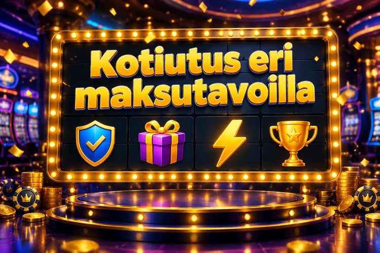 Kotiutus eri maksutavoilla